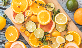 Fruit that has been sliced up and is ready to be served.